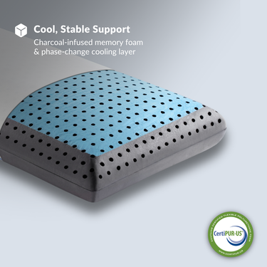 The Whale | Cooling, Firmer CertiPUR-US Memory Foam Pillow